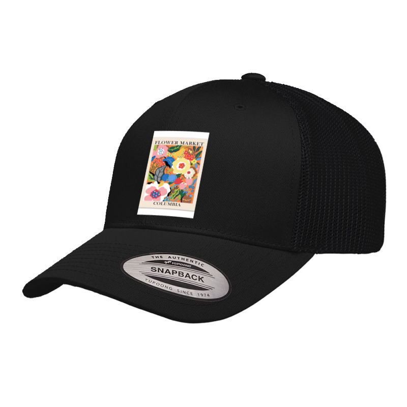 Aesthetic & Colorful Columbia Flower Market Wall Art And Canvases Retro Trucker Cap by fishd47 | Artistshot