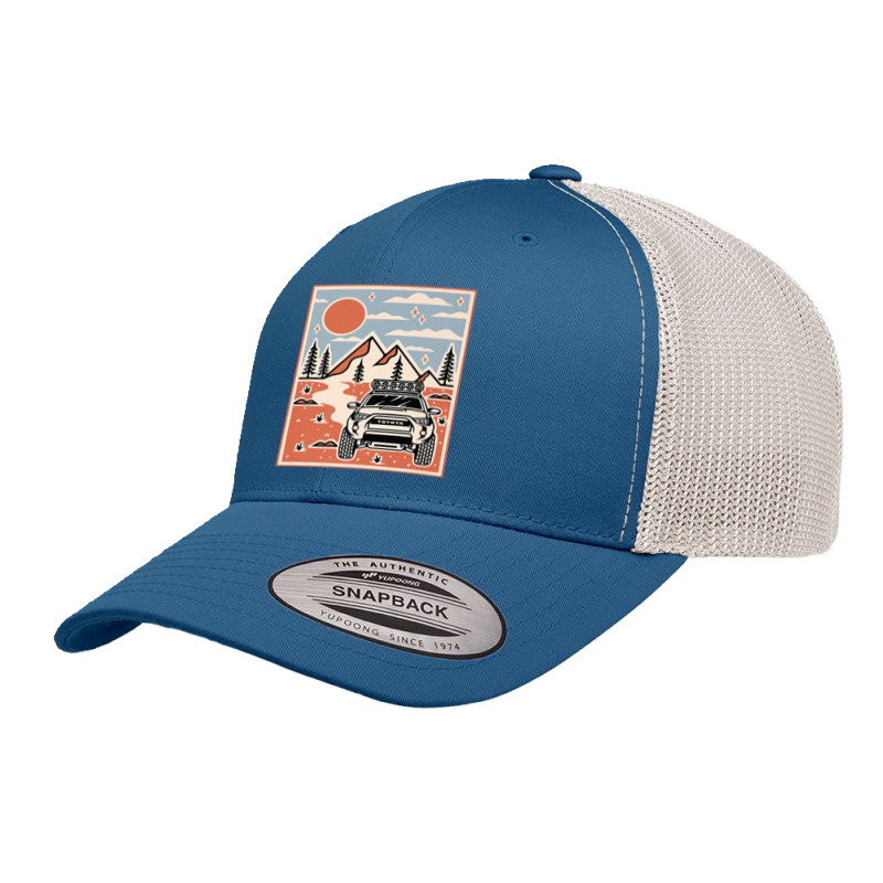 Trail 4runner Overlanding Vibes Premium T Shirt Retro Trucker Cap by BrunkeMiaysia | Artistshot