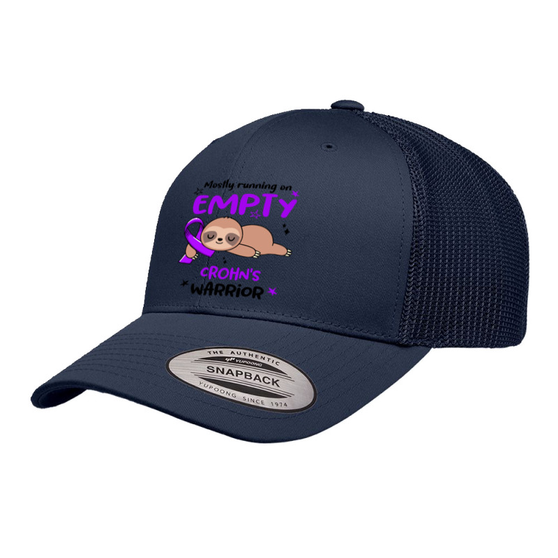 Crohns Awareness T  Shirt Mostly Running On Empty Crohn's Warrior T  S Retro Trucker Cap by difficultasian | Artistshot