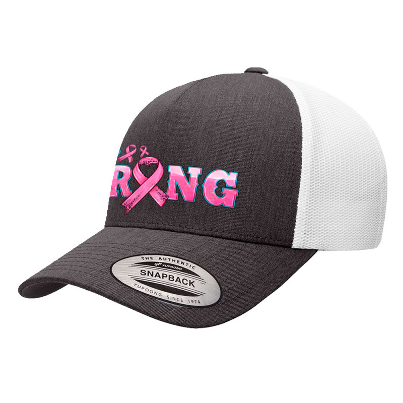 Strong With Cross Ribbon Yupoong Trucker Cap | Artistshot