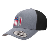 Combat Engineer Distressed American Flag   U.s. Military Yupoong Trucker Cap | Artistshot