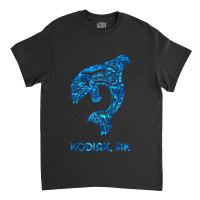 Blue Kodiak Alaska Native American Indian Orca Killer Whale Raglan Bas Classic T-shirt | Artistshot