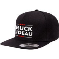 Truck You Trudeau Usa Canada Flag Truckers 5 Panel Snapback Cap | Artistshot