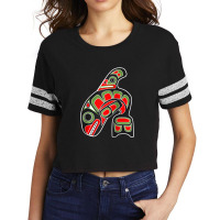 Orca Whale Alaska Haida Art, Native American Totem Tribal Raglan Baseb Scorecard Crop Tee | Artistshot