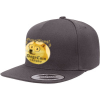 Dogecoin Crypto Gang! Bang! 5 Panel Snapback Cap | Artistshot