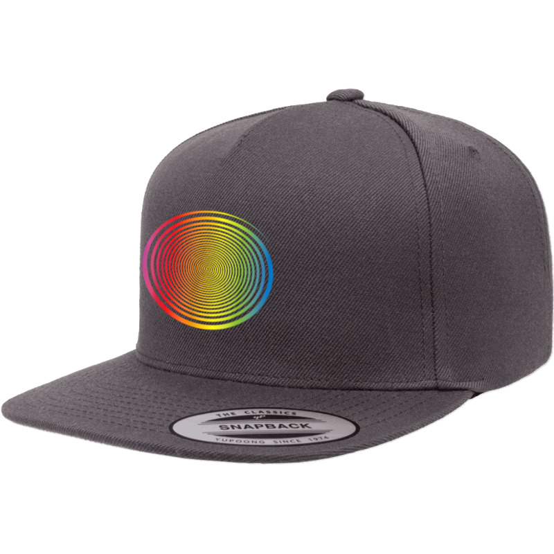 Rainbow Spiral Swirl Self Hypnosis Gift   Hypnotic Trance T Shirt 5 panel snapback cap by kogmor58594 | Artistshot