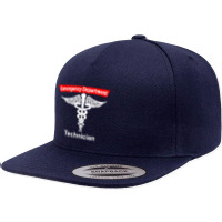 Emergency Department Technician Ed Tech Medical Caduceus Er T Shirt 5 Panel Snapback Cap | Artistshot