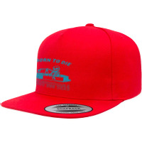 Born To Die Retro Style Aesthetic Original Nihilism Design 5 Panel Snapback Cap | Artistshot