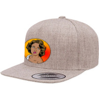 Pop Art Girl   Pop Art 5 Panel Snapback Cap | Artistshot