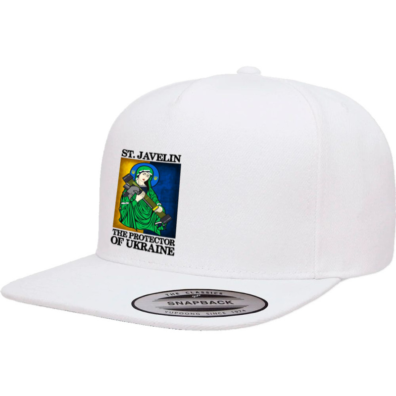 Saint Javelin Protector Of Support 5 Panel Snapback Cap | Artistshot