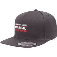 Hunter's Laptop Is Real, Anti Joe Biden Authentic Laptop 5 Panel Snapback Cap | Artistshot