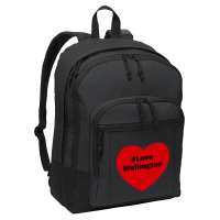 Love Wellington, Hashtag Heart, Love Wellington 2 Basic Backpack | Artistshot