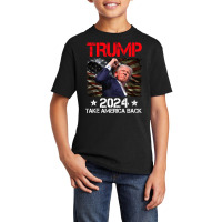 Trump 2024 Take America Back Basic Youth T-shirt | Artistshot