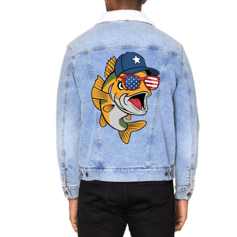 A Large Fish Unisex Sherpa-lined Denim Jacket | Artistshot