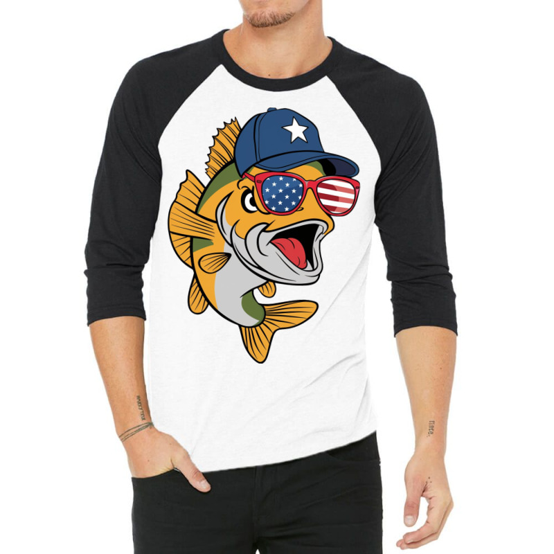 A Large Fish 3/4 Sleeve Shirt | Artistshot