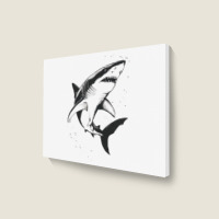 A Shark Landscape Canvas Print | Artistshot