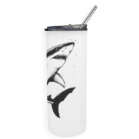 A Shark Skinny Tumbler | Artistshot