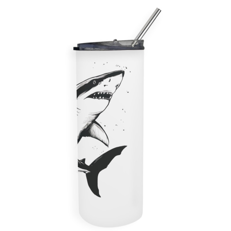 A Shark Skinny Tumbler | Artistshot