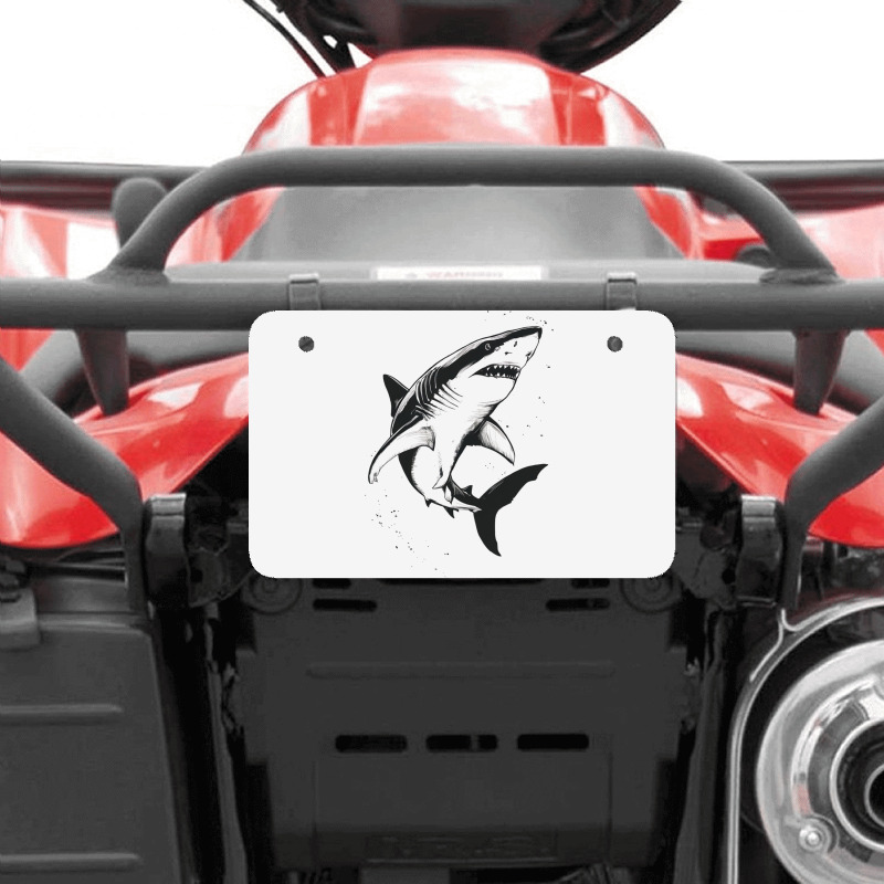 A Shark Atv License Plate | Artistshot