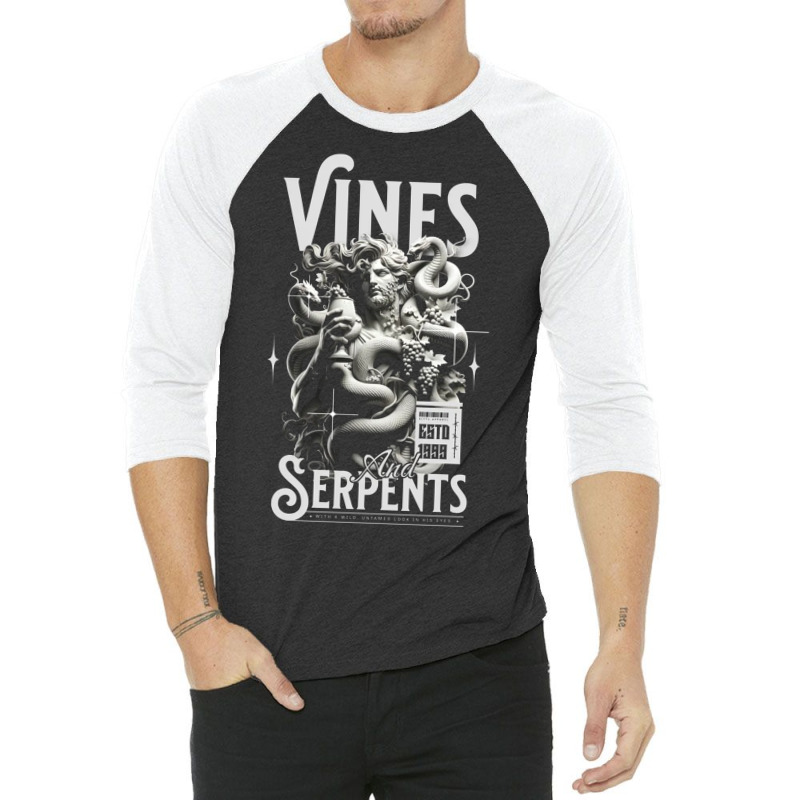 Vines And Serpents 3/4 Sleeve Shirt | Artistshot