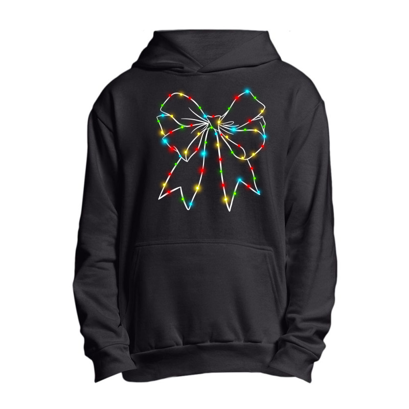 Christmas Light Bow Urban Pullover Hoodie by Oma's Magic World | Artistshot