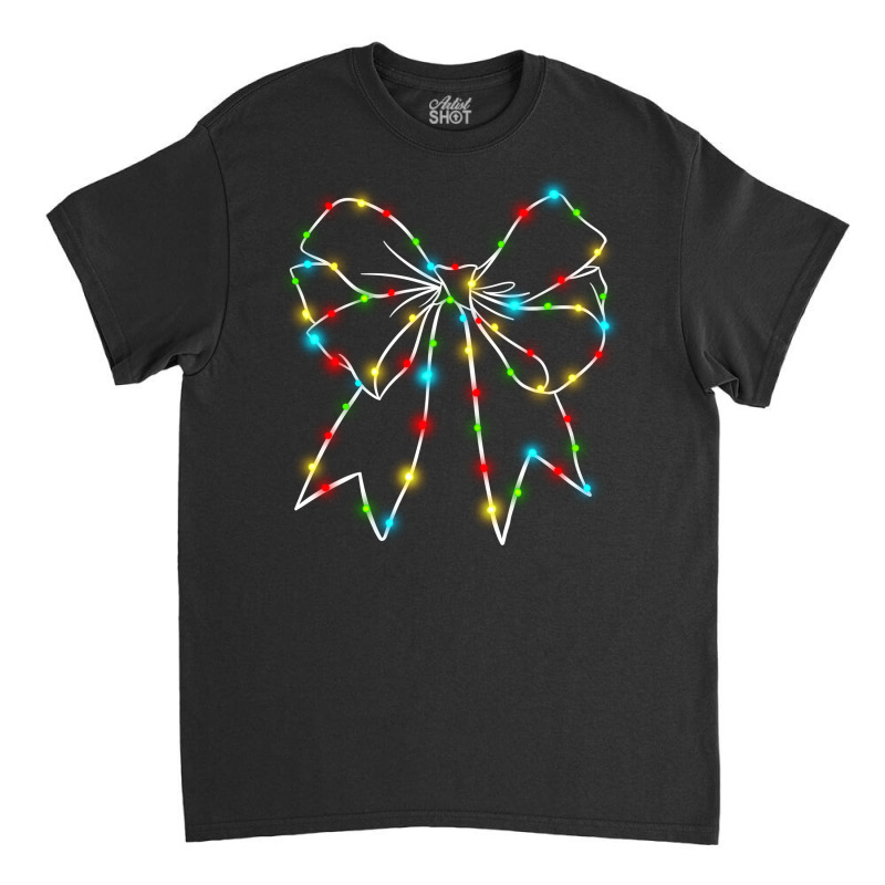 Christmas Light Bow Classic T-shirt by Oma's Magic World | Artistshot