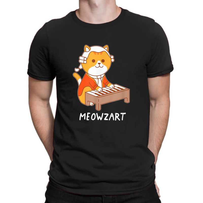 Meowzart Cat Classical Music Piano Funny T-shirt | Artistshot