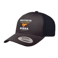 Investigator Powered By Pizza Funny Gift Retro Trucker Cap | Artistshot