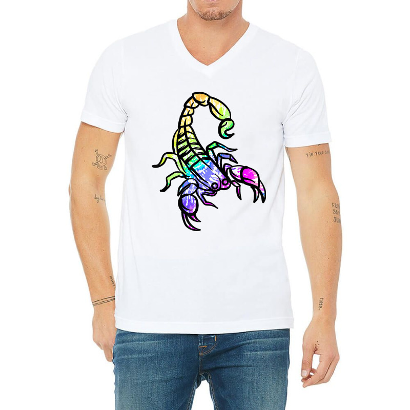 Retro Scorpion V-neck Tee | Artistshot