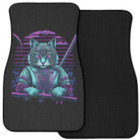 Cat Samurai Art Front Car Mat | Artistshot