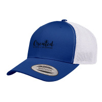 Created With A Purpose Christian Faith Men Women Retro Trucker Cap | Artistshot