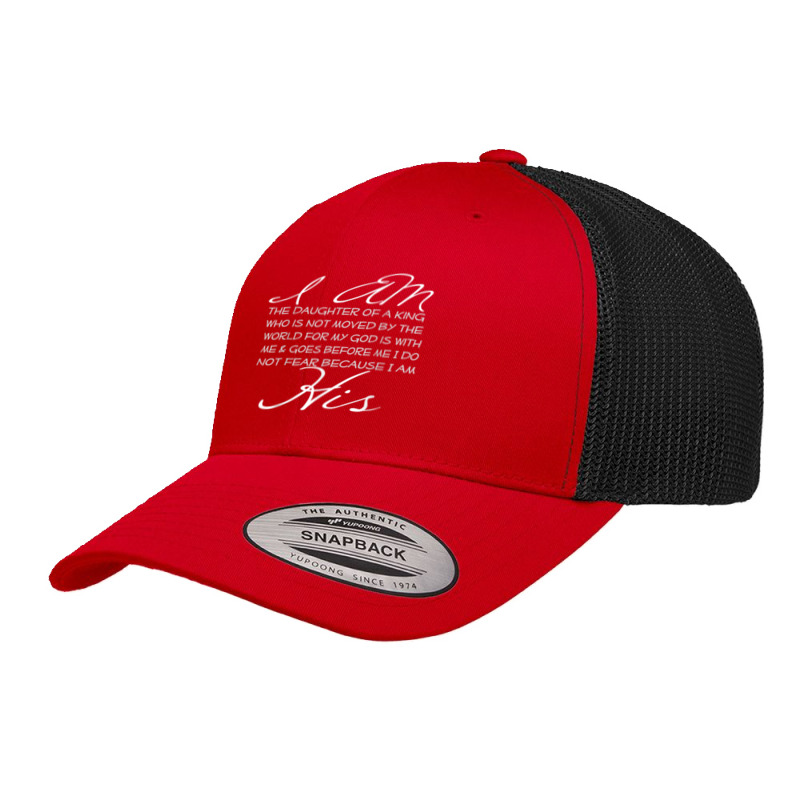 I Am His Daughter Of A King Inspiring Faith Christian Women Poster Retro Trucker Cap by Aria-Proctor | Artistshot