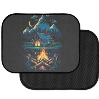 Mountains Campfire Rear Car Mat | Artistshot