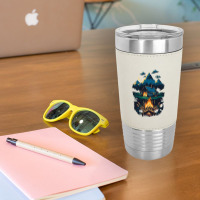 Mountains Campfire Leatherette Tumbler | Artistshot