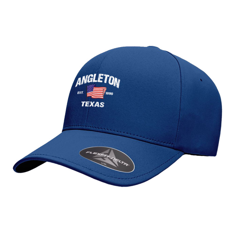 Angleton Texas Tx Usa Stars & Stripes Vintage Style Seamless Cap by PhoebeHaggett | Artistshot