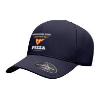 Computer Science Teacher Powered By Pizza Funny Gift Seamless Cap | Artistshot