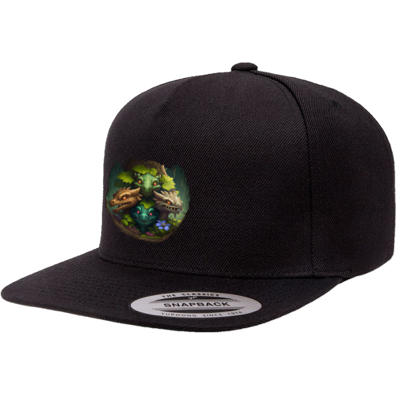 Dragons Forest 5 panel snapback cap by mailson | Artistshot