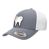 Flower Tooth Dentist Dental Hygienist Oral Hygiene Assistant Yupoong Trucker Cap | Artistshot