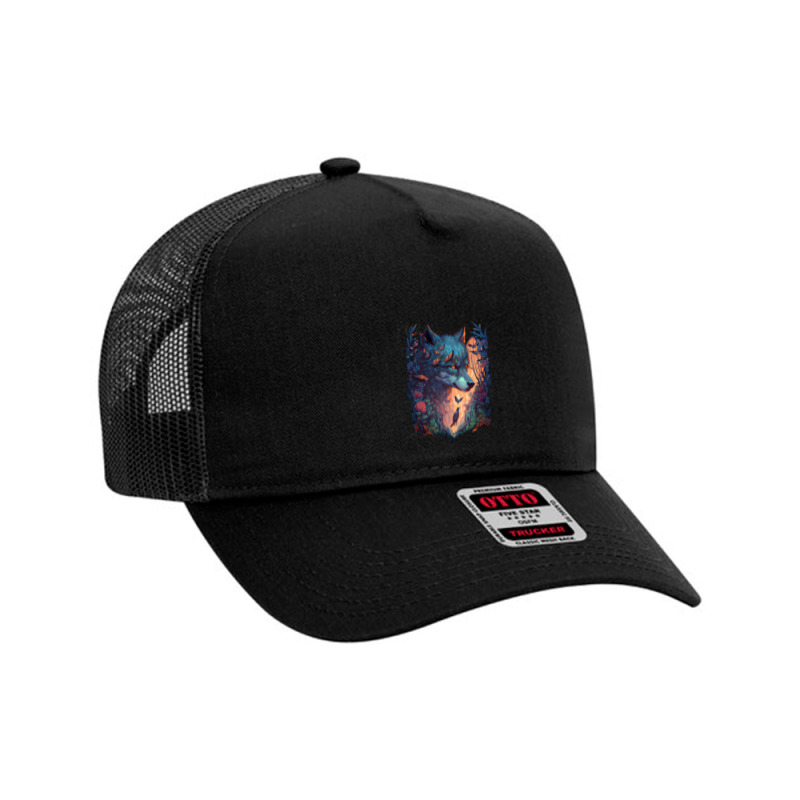 Wolf Forest Mesh Back Trucker Hat by mailson | Artistshot