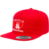 Alaskan Malamute Is My Valentine T  Shirt Alaskan Malamute Is My Valen 5 Panel Snapback Cap | Artistshot