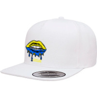 I Stand With Lips Flag 5 Panel Snapback Cap | Artistshot