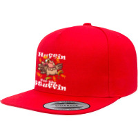 Huffin The Stuffin Turkey Trot 5k Race 5 Panel Snapback Cap | Artistshot