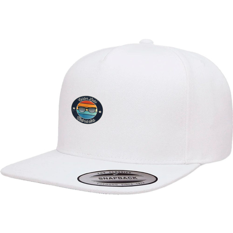 Carter Lake   Nebraska Souvenir 5 panel snapback cap by Tiktify | Artistshot