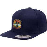 Vintage Family Vacation 2022 Lost Paradise St Kitts Beach 5 Panel Snapback Cap | Artistshot