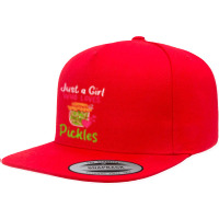 Pickles Just A Girl Who Loves Pickles Canning T Shirt 5 Panel Snapback Cap | Artistshot