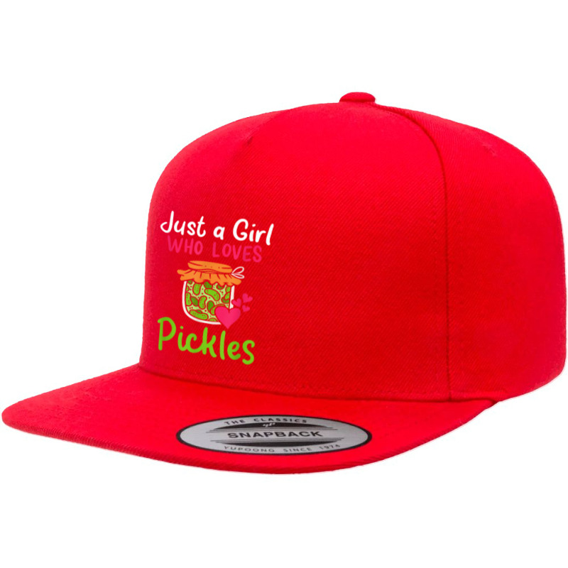 Pickles Just A Girl Who Loves Pickles Canning T Shirt 5 panel snapback cap by phuongvu | Artistshot