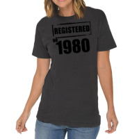 Registered No 1980 Vintage T-shirt | Artistshot
