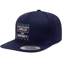 Womens Funny Emt Ugly Christmas Design Emergency Medical Technician V 5 Panel Snapback Cap | Artistshot