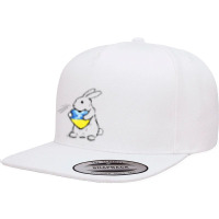 Bunny 5 Panel Snapback Cap | Artistshot