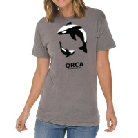 Orca Family Vintage T-shirt | Artistshot